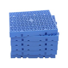 6 Pcs Blue Plastic Grid Trays Moisture Resistant Pad For Goods/Plants 40*40*5 cm