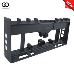 Pallet Fork Frame W Receiver Hitch & Spear Sleeves Skid Steer 4000lb Heavy-Duty
