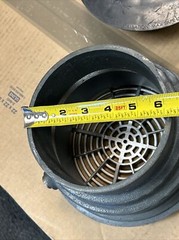 SIOUX CHIEF 832-6DSR FINISH LINE ADJUSTABLE FLOOR DRAIN DI 6” NO HUB 9” SS GRATE