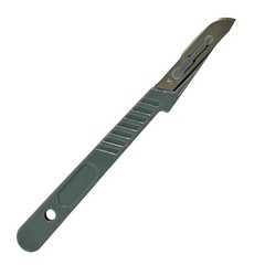 10 DISPOSABLE STERILE SURGICAL SCALPELS #20 WITH PLASTIC HANDLE SURGICAL dental