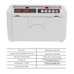 Bill Counter?Money?Cash?Counting?Machine?Portable?Rechargeable UV Detection New