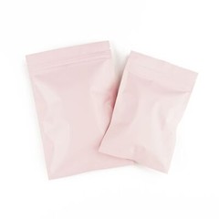 100/200/500 Matte Pink Mylar Foil Smell Proof Resealable Zip Seal Lock Bags