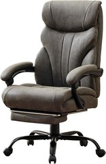 500lbs Big and Tall Office Chair with Footrest Wide Ergonomic Computer Chair