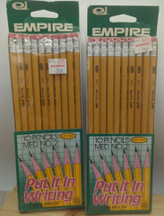 Empire vintage pencils #2 lot 20 NOS sealed 1980 dated USA made