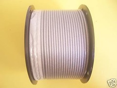 Vinyl Coated Wire Rope Cable 1/8″ – 3/16″, 7×7, 500 ft reel
