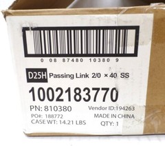 EVERBILT 810380 2/0 X 40′ 304 STAINLESS STEEL PASSING LINK CHAIN W.L.L. 450LB