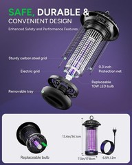 Buzbug LED Bug Zapper Indoor Outdoor 50000Hrs Dual Band MO008C