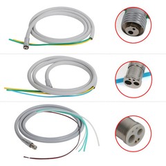 Dental High Speed Handpiece Tubing Hose Midwest 4 Hole Fiber Optic 6 Pin 2Holes