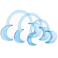 LA MIERE Dental Cheek Retractor C Shape Mouth Opener Size S,M,L, Pack of 3, Blue