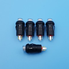 5Pcs 8mm 4Pin With LED Momentary SPST Instrumentation Mini Push Button Switch