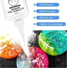 White Alcohol Ink for Epoxy Resin – 4 Ounce White Color Alcohol-Based Resin Ink