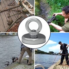 Heavy Duty Fishing Magnet 180Lbs Pulling Force for River Tag Lifting Pick-Up