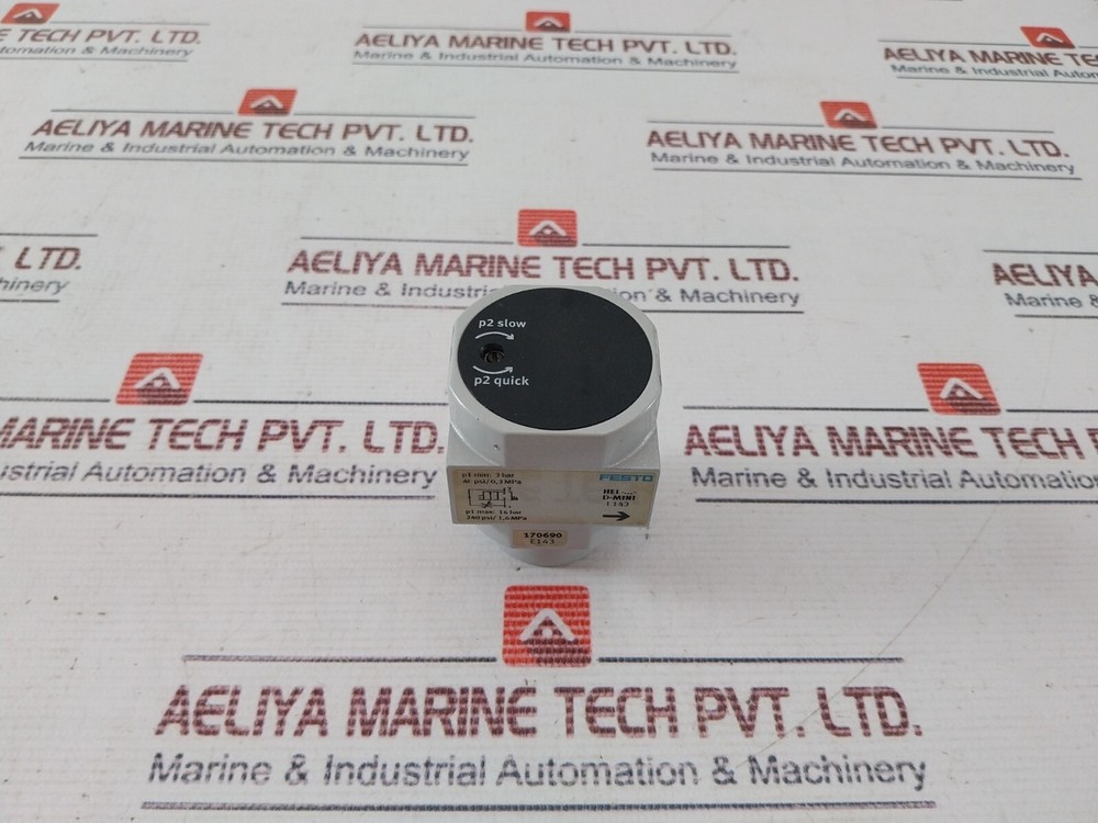 FESTO HEL-D-MINI On/Off Valve 3 Bar/40 PSI/ 0.3 MPa