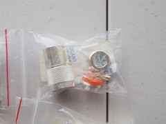 4 New MULTICOMP SPC4277 RF Coaxial Connector N Type Straight Plug Solder 50 Ohm