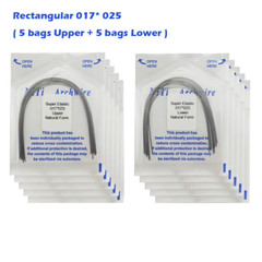 100PCS Dental Orthodontic Niti Arch Wire Natural Form Arches Round Rectangular