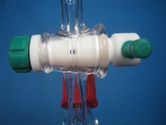 CHEMGLASS 10 ML PEPTIDE SYNTHESIS VESSEL SOLID PHASE “M” FREE SHIPPING 66