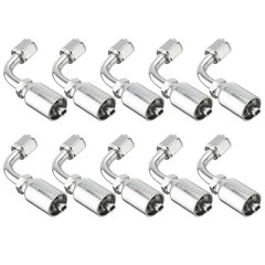 NEW 10 PCS 13943 4-4 PK STYLE HYDRAULIC HOSE FITTINGS 1/4″ FJIC 90 Degree