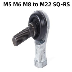 M5 M6 M8 to M22 SQ-RS Right Angle Ball Head Joint Rod End Bearing Right Thread