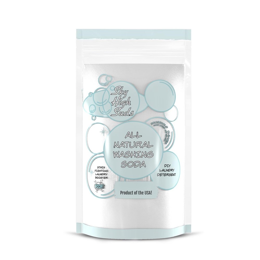 2 Pounds All-Natural Washing Soda (Soda Ash), Product of the USA. Recyclable …