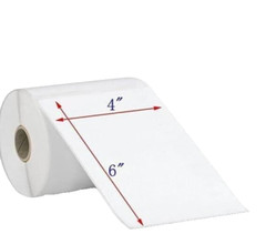 ONE Roll/250 PER ROLL 4×6 Direct Thermal Shipping Labels 250 per Roll/250 labels
