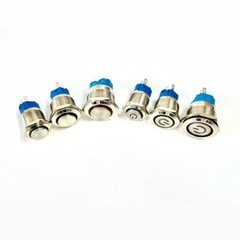 Metal Push Button Switch 12/16/19/22mm Momentary Latching High Head Car Boat LED