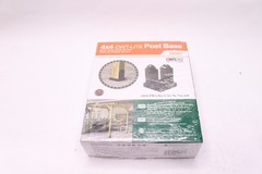 Ozco Laredo Sunset Lite Elevated Post Base Galvanized 4″ x 4″ 54207