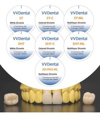 Dental 3D-Pro Multilayer Zirconia Blocks Transmittance 42%-49% Dental Lab Use