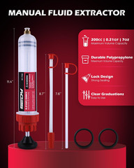 Fluid Extractor – 200Cc Multi-Purpose Syringe, Oil Suction Pump, Manual Extracti