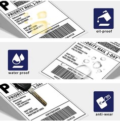 4″x6″ Direct Thermal Shipping Labels for Zebra and Rollo 500 PCS /roll US STOCK