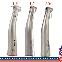 NSK Style Dental 1:1/1:5/20:1 Fiber Optic LED Contra Angle Handpiece SANDENT CE