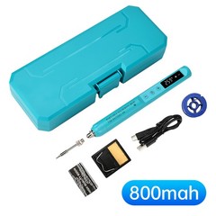 Portable Digital USB Smart Temperature Adjustable Soldering Iron 800mAh Battery