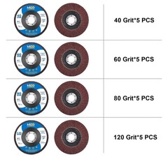 20 Pack Flap Discs 4 1/2 inch Grinding Wheel T27 Flapper Wheel for Die Angle US