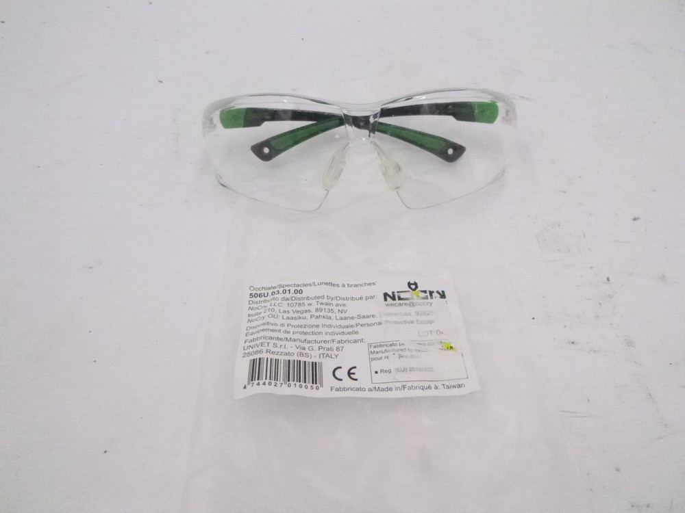 NoCry Unisex Clear Safety Glasses w/Anti-Fog & Scratch Resistant