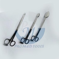 Trepsat Facial Flap dissector scissors set of 3pcs,10mm,15mm,20mm Premium
