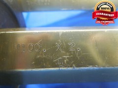 M100 X 2 THREAD PLUG GAGE 100.0 2.0 GO NO GO P.D.’S = 3.8873 & 3.8971 INSPECTION