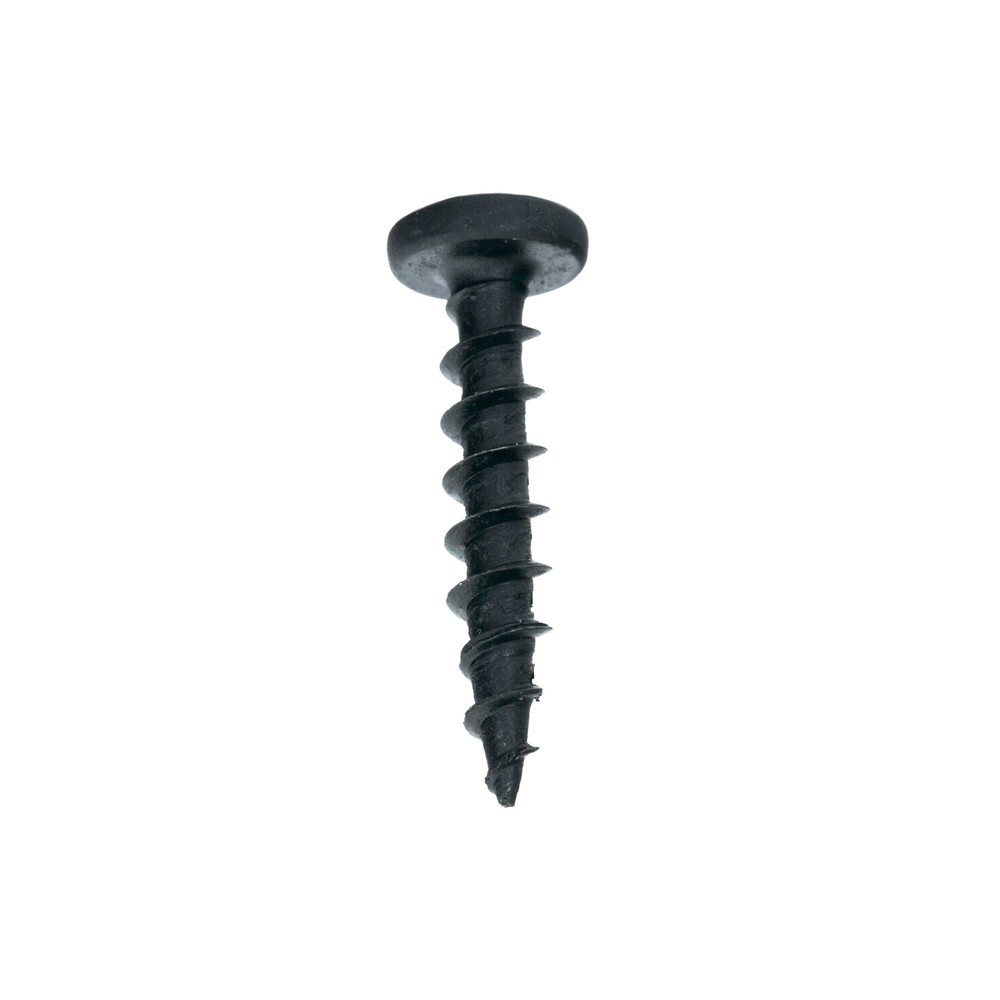#10 x 1″ Deep / Coarse Thread Phillips Pan Head Screws Black Phosphate