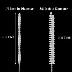 4 Pieces Feeding Tube Brushes, Long 1/6 Inch Diameter, As the Picture Shown