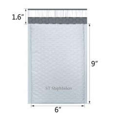 250 #0 6×10 Poly Bubble Padded Envelopes Mailer Self Seal Top Quality Bags