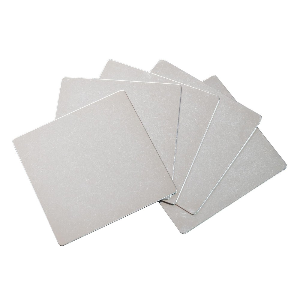 304 Stainless Steel Plate Metal Engraving Blank 4×4 Inch 5 PCS