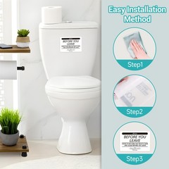 Help Keep Toilet Sink Clean, Clean Up Before You Leave Bathroom Rules Sign St…