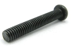 M4 x 25mm Small Pan Head Phillips Machine Screws, Black Zinc Plated Steel, 90pc