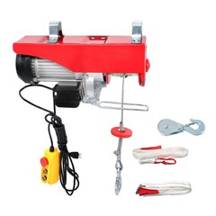 14ft Wired Remote Control 1600W 110V Mini Electric Hoist 2200lbs Crane Winch