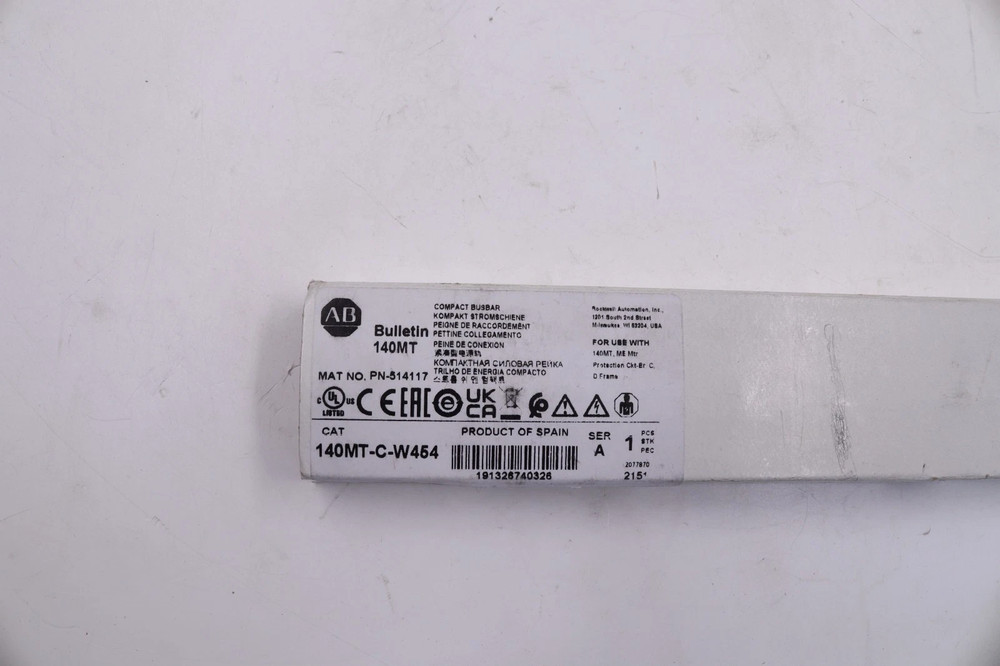 New Sealed 140MT-C-W454 Allen Bradley 64A Compact Busbar 4 x 45mm Spacing