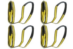 1″ x 3′ 2-Ply Lifting Slings Reinforced Eyes Poly Web Choker Pull Strap – 4 pack