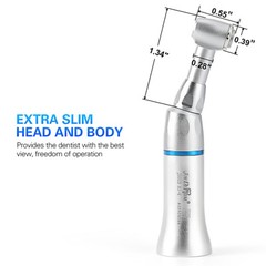 Dental Low Slow Speed Handpiece Contra Angle Push Button Fit E-Type Motors