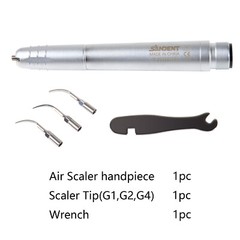Dental Metal Ultrasonic Air Perio Scaler Handpiece Hygienist 2-Hole W/ 3 Tips st