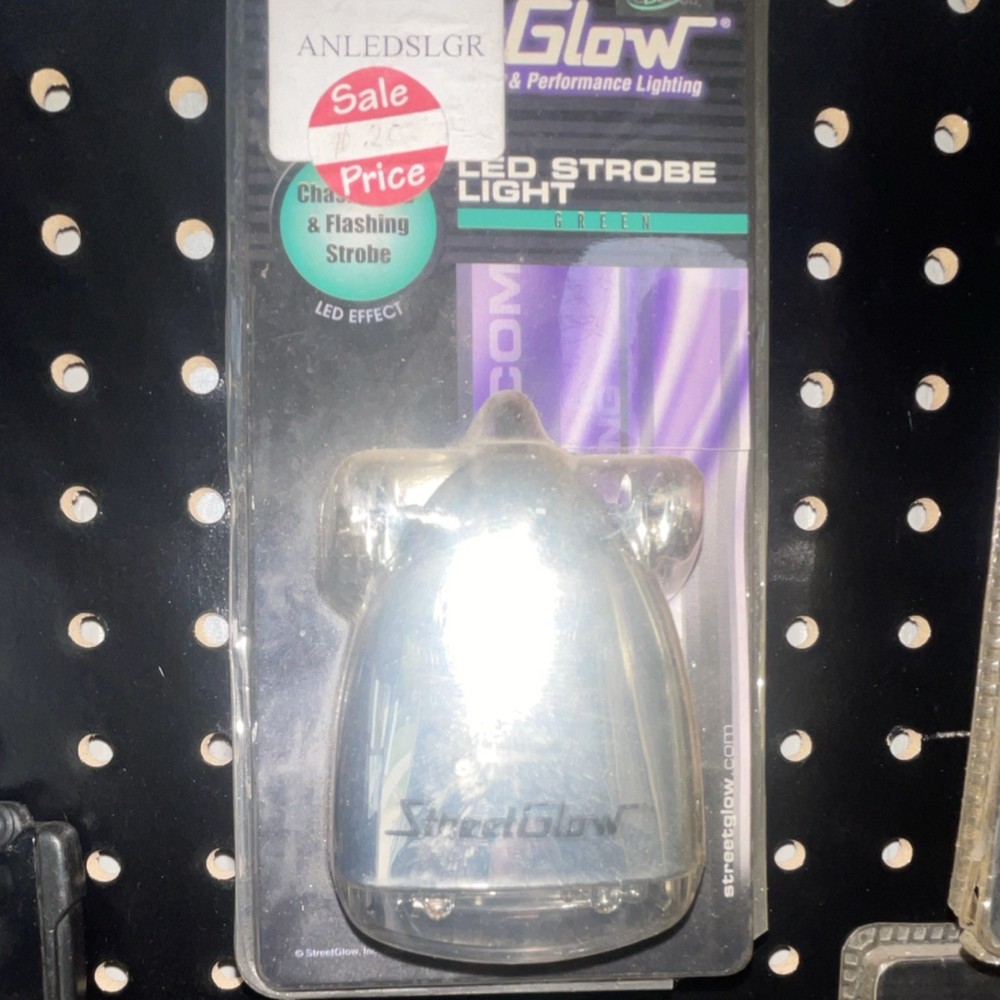 StreetGlow LED Strobe Light Green Chasing & Flashing Strobe ANLEDSLGR