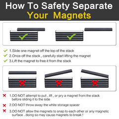 Strong Neodymium Bar Magnets – Waterproof Rare Earth Magnets with Epoxy Coating