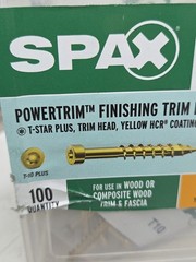 SPAX 2″ Exterior/Interior Power-Trim Finish Head Wood & PVC Screws 400 pcs