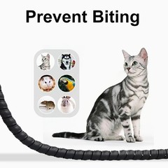 2m Spiral Cable Wire Protector Wrapping Sleeve Line Organizer Tube Cover Plastic